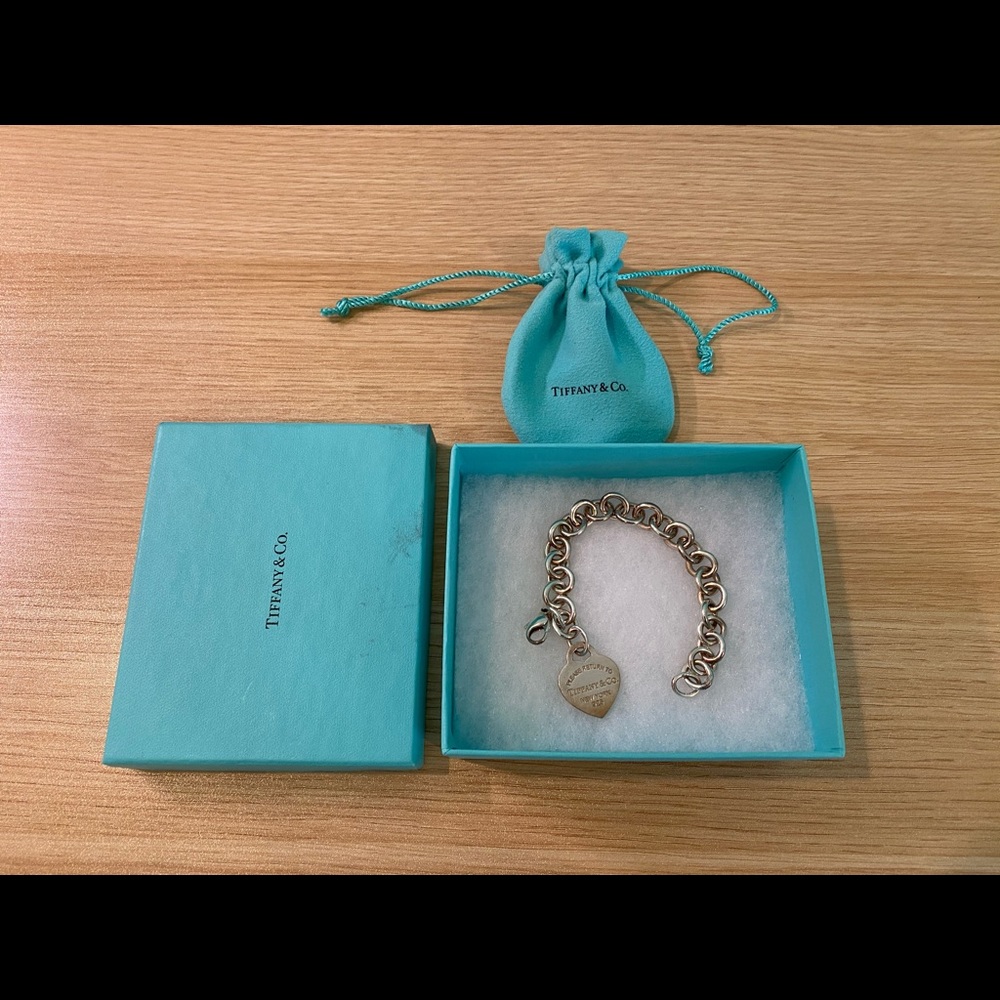 Tiffany Heart Tag Charm Bracelet